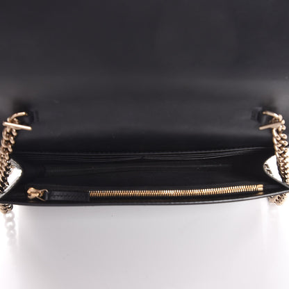 Gucci Guccissima Signature Bowy Chain Wallet Black 5 of 6