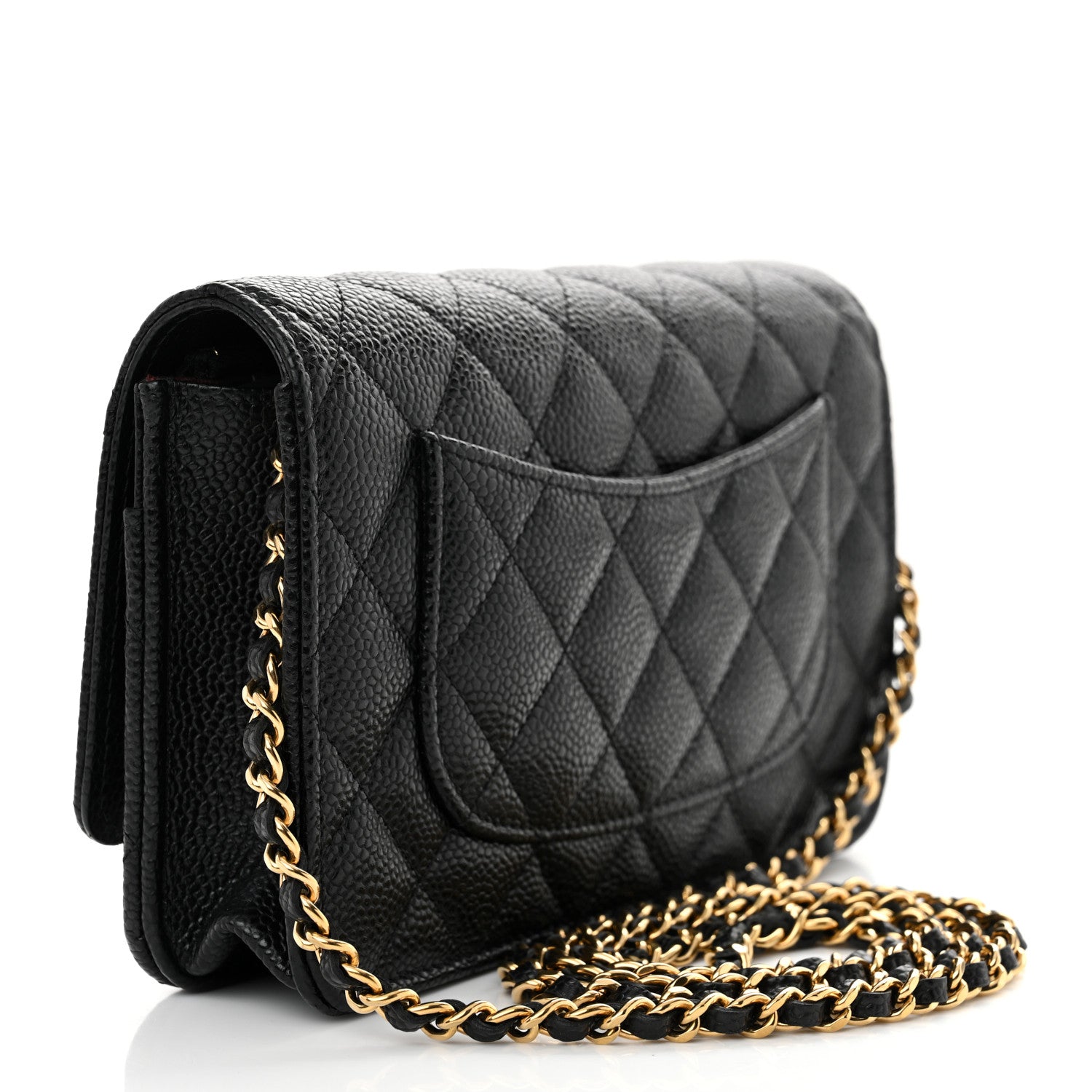 Chanel Caviar Quilted Wallet on Chain WOC Black 3 of 12