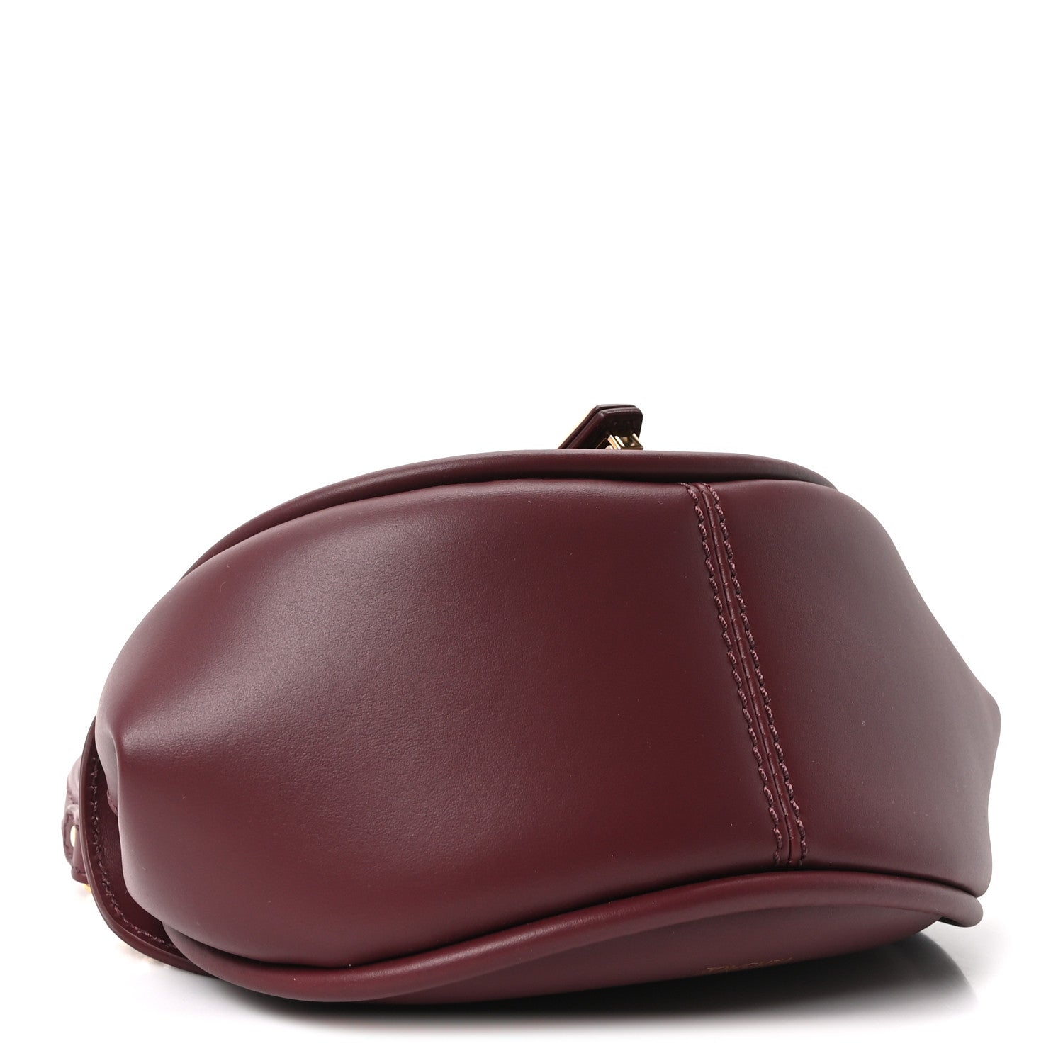 Versace Vitello Virtus Small Shoulder Bag Burgundy 4 of 9