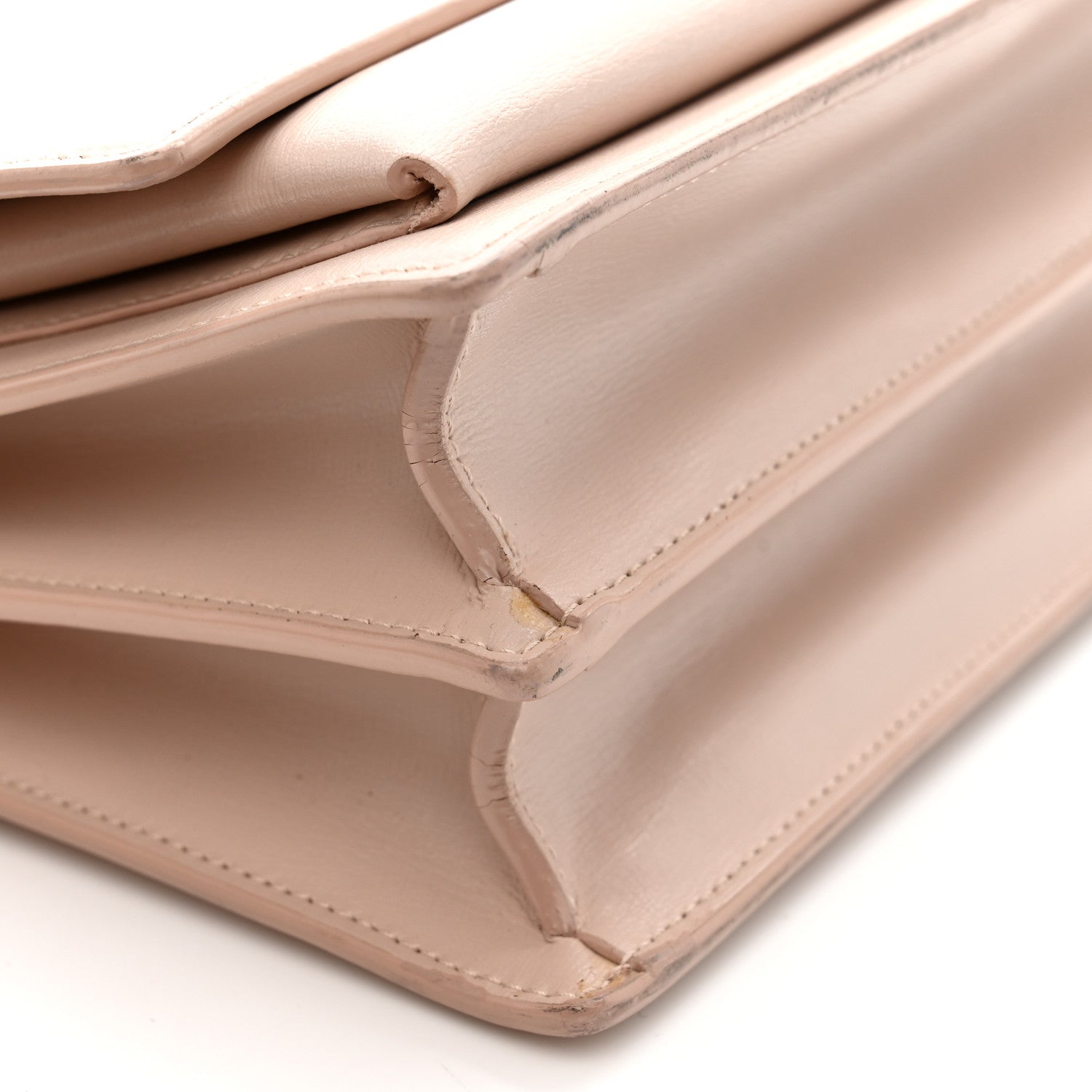 Saint Laurent Calfskin Medium Monogram Sunset Marble Pink 18 of 19
