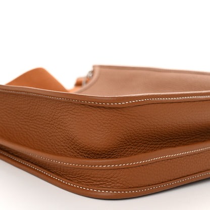 Hermes Taurillon Clemence Evelyne III PM Gold 9 of 11