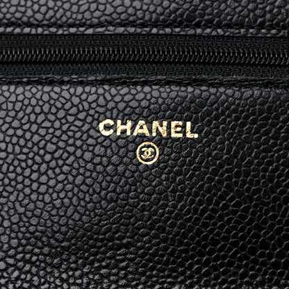 Chanel Caviar Quilted Wallet on Chain WOC Black 6 of 12
