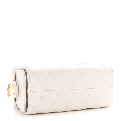 Chanel Caviar Quilted Mini Chanel 25 Handbag White 4 of 11