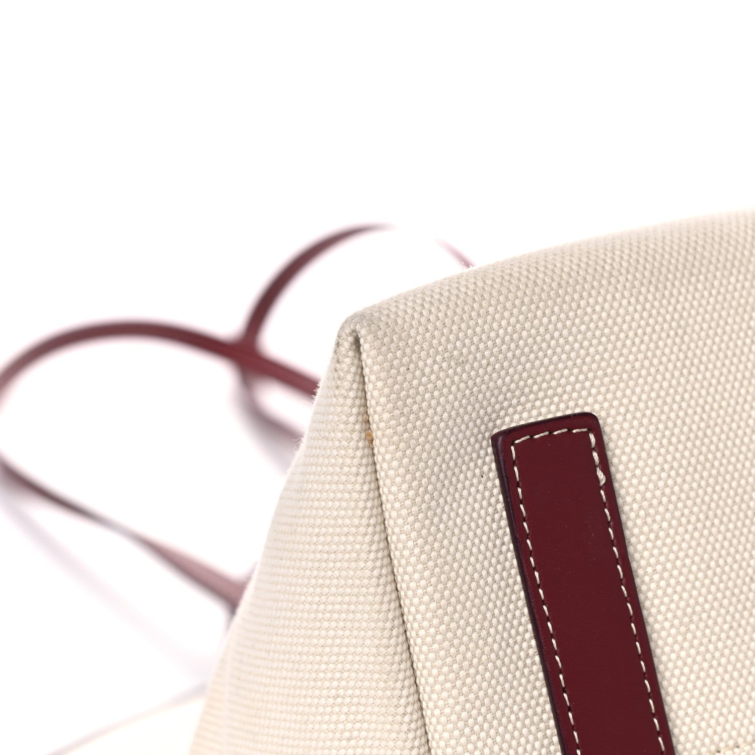 Burberry Cotton Canvas Calfskin Medium Society Tote Bag Natural 8 of 13