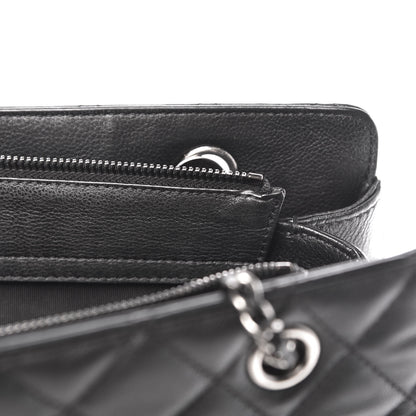 Chanel Calfskin Quilted Frame In Chain Tote Black 11 of 19