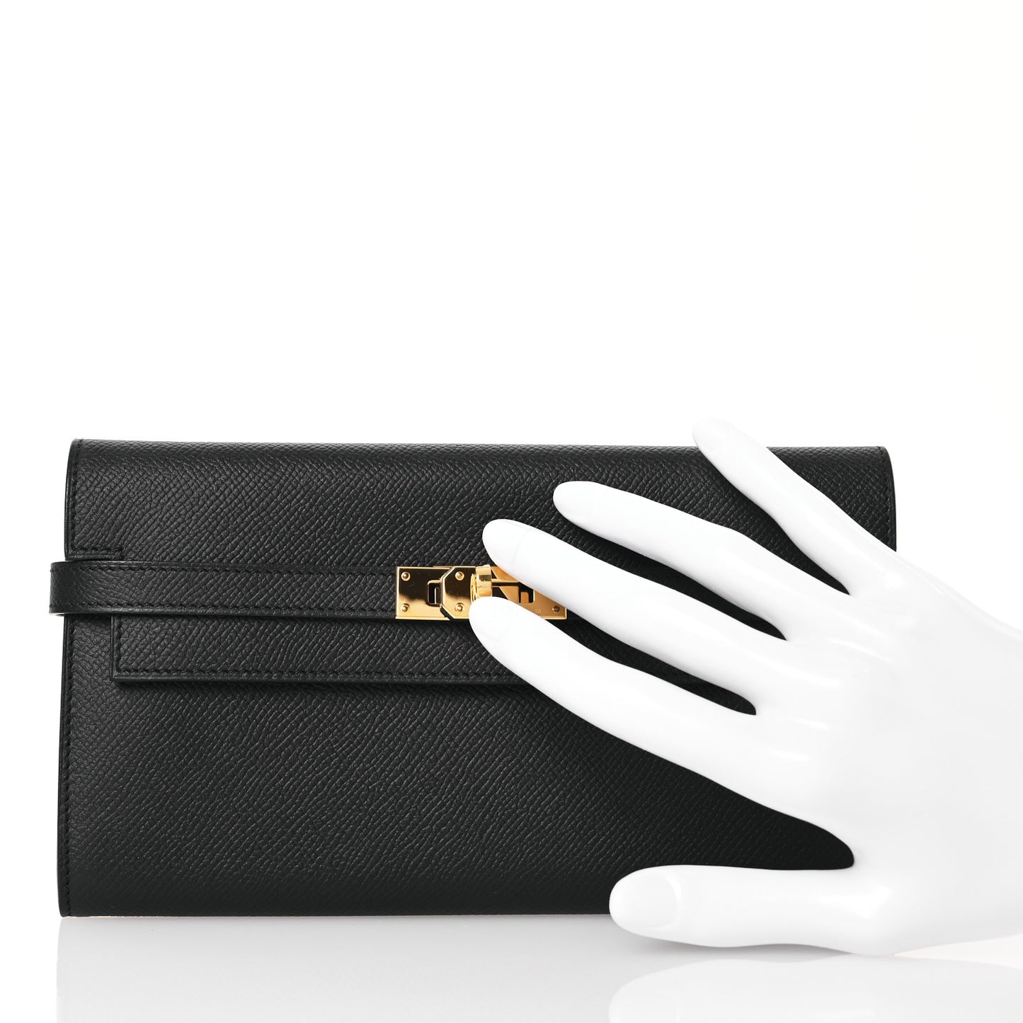 Epsom Kelly Longue Wallet Black