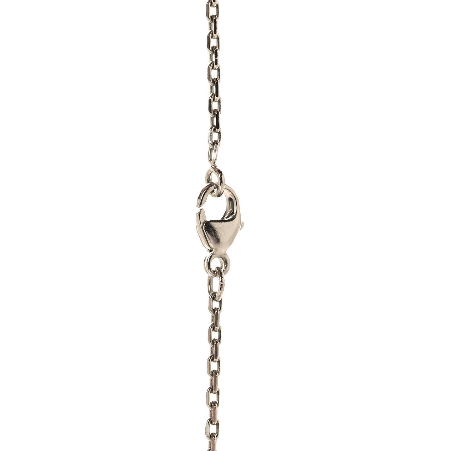 Lacquered Palladium Pop H Pendant Necklace Black