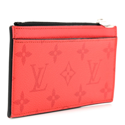 Louis Vuitton Taigarama Coin Card Holder Fire Red 3 of 6