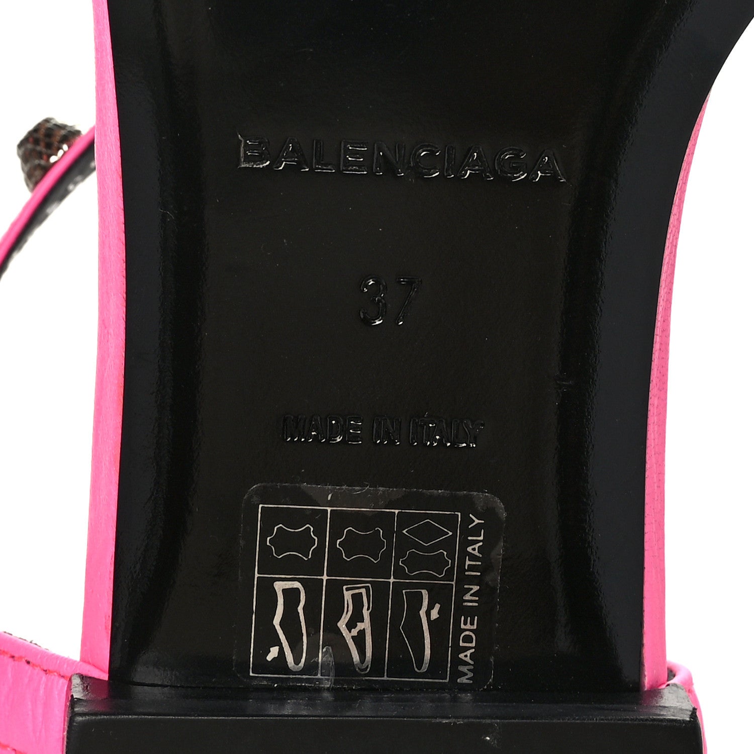 Balenciaga Agneau Arena Giant 12 Silver Hardware Flat Thong Sandals 37 Rose Fluo 6 of 8