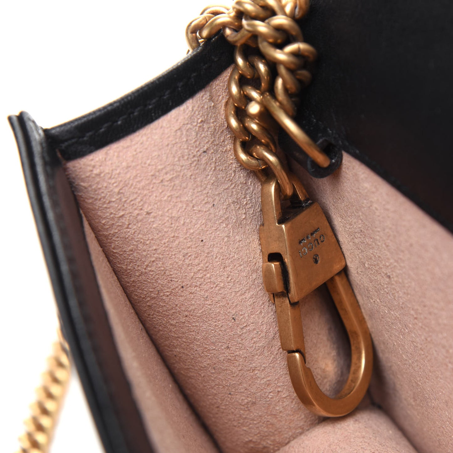 Calfskin Matelasse GG Marmont Mini Bag Black