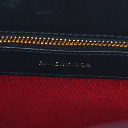 Balenciaga Signature Grained Calfskin Logo S Ville Top Handle Bag Black 6 of 8