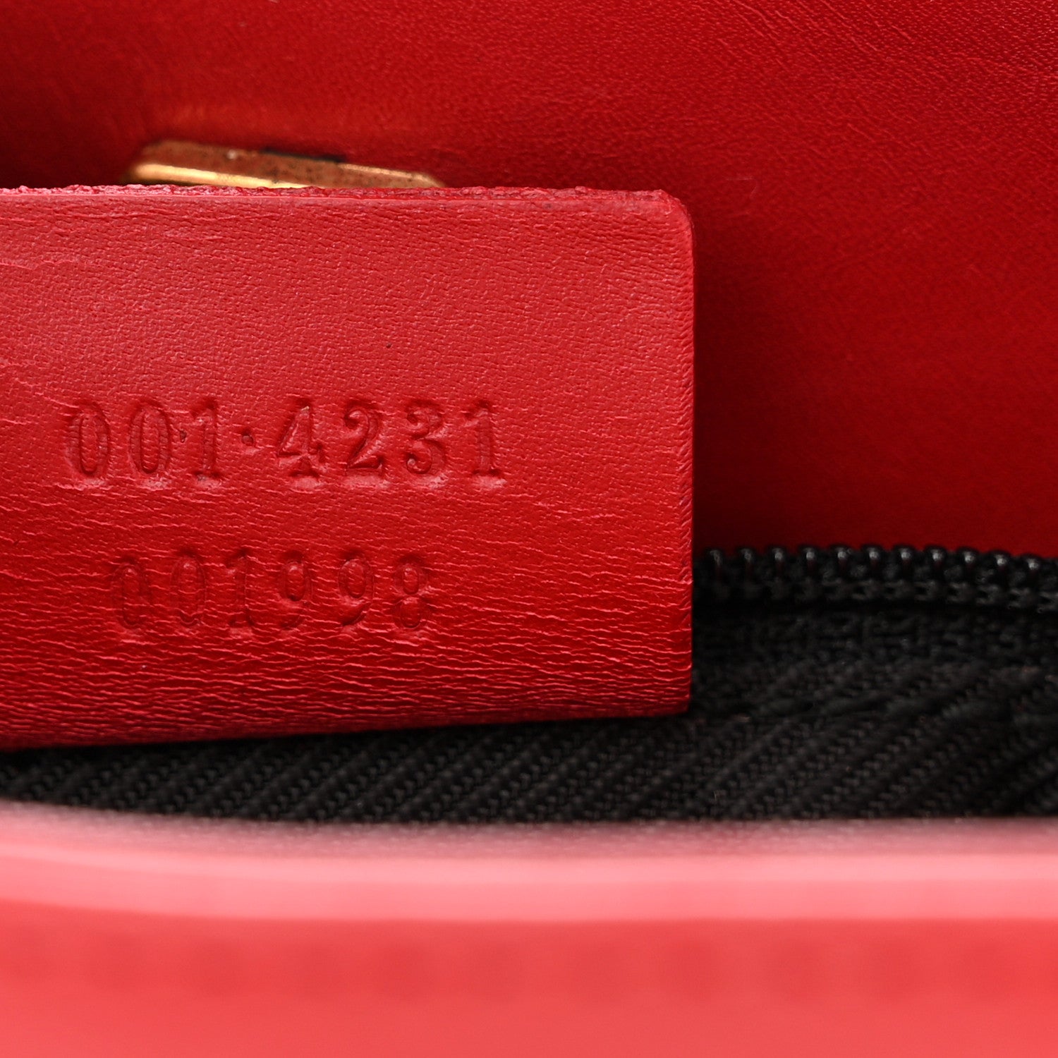 Gucci Monogram Shoulder Bag Dark Red 7 of 11