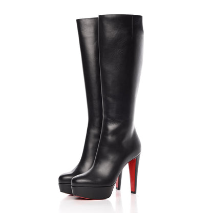 Christian Louboutin Shiny Calfskin Lady 120 Boot 39 Black 3 of 8
