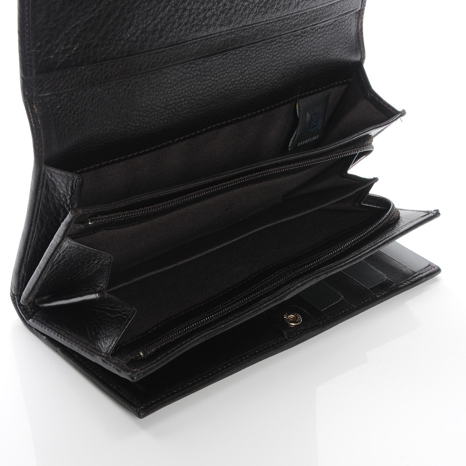 Fendi Zucca Continental Wallet Tobacco 8 of 9