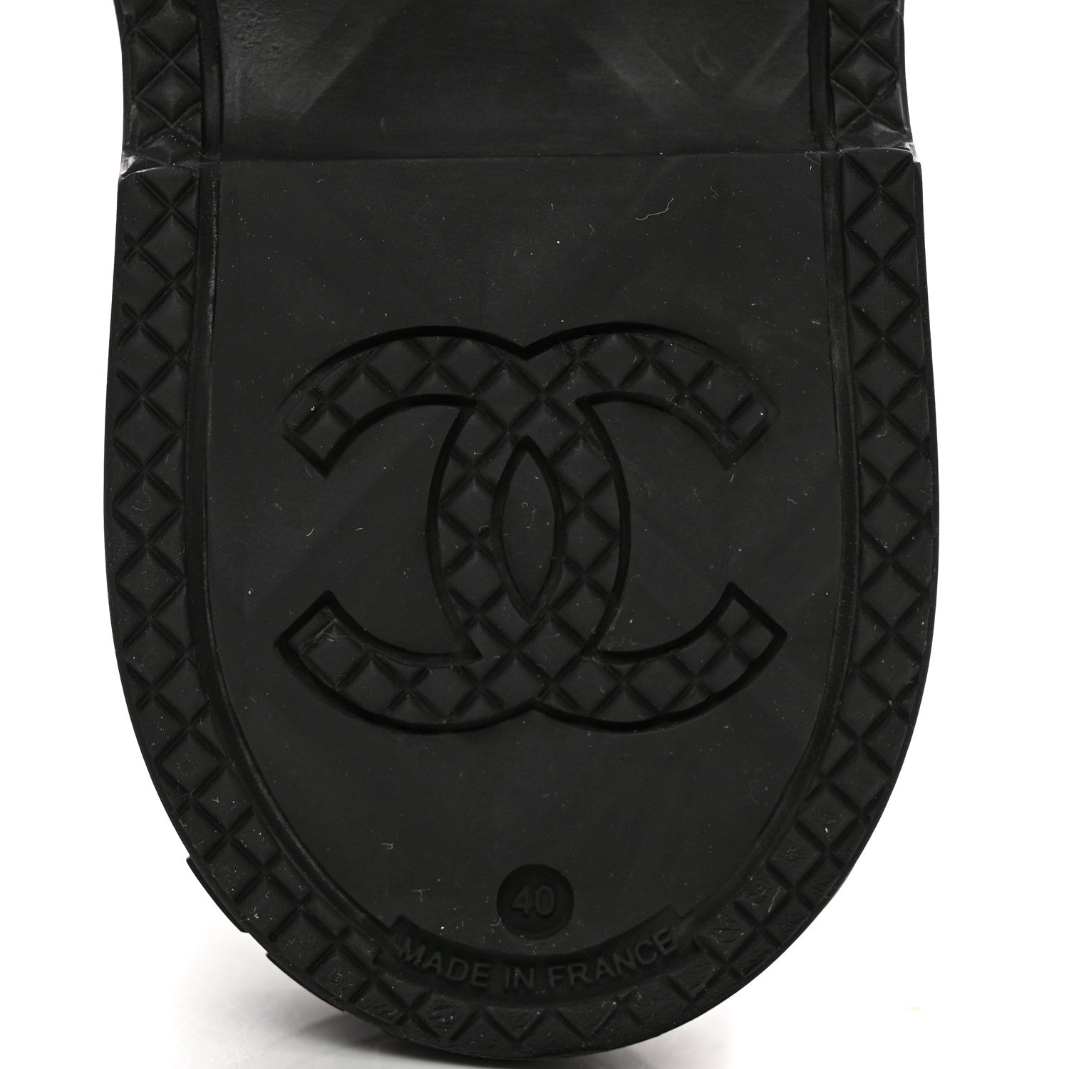 Chanel Caoutchouk CC High Boots 40 Black 8 of 8
