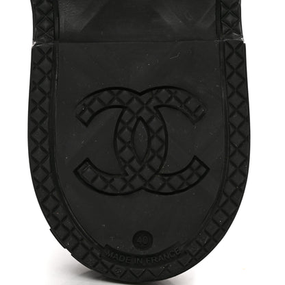 Chanel Caoutchouk CC High Boots 40 Black 8 of 8
