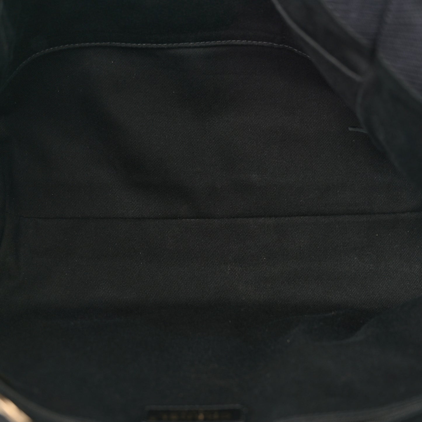 Mixed Fibers Calfskin Small Deauville Tote Black