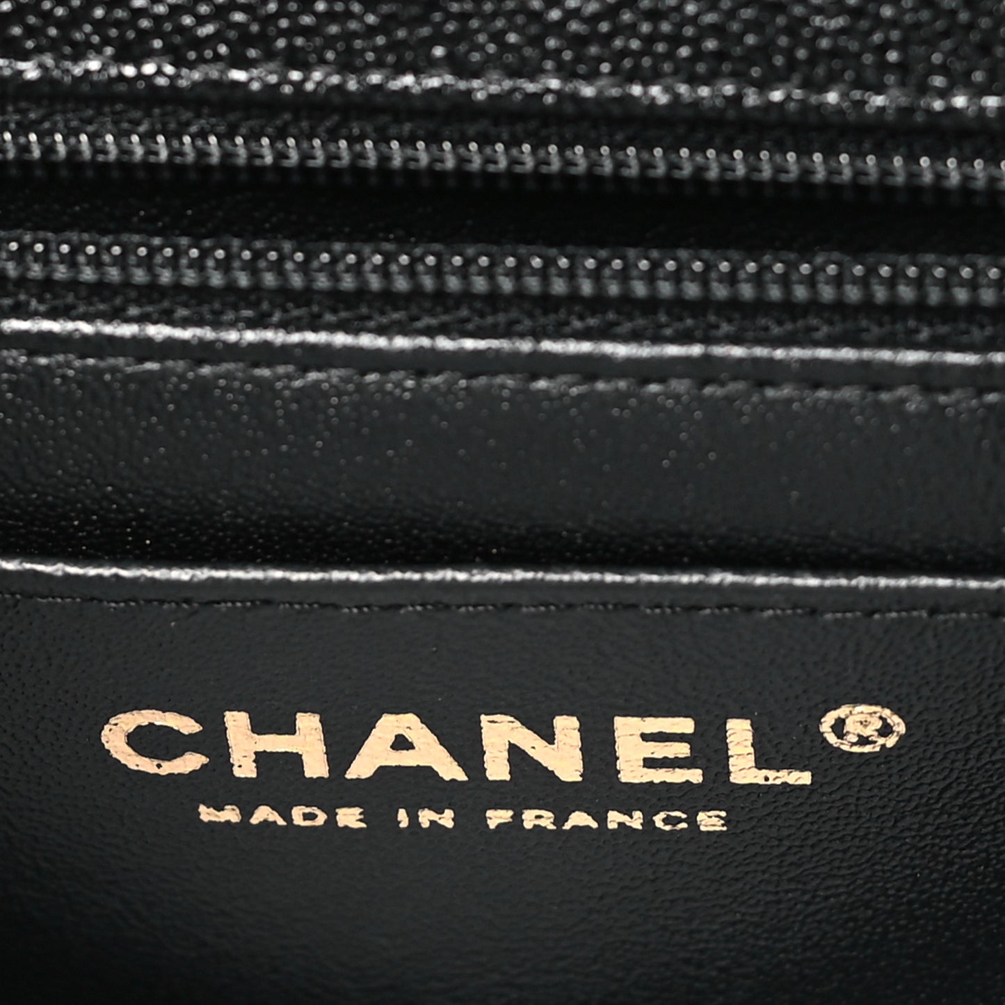 Caviar Quilted Mini Top Handle Rectangular Flap Black