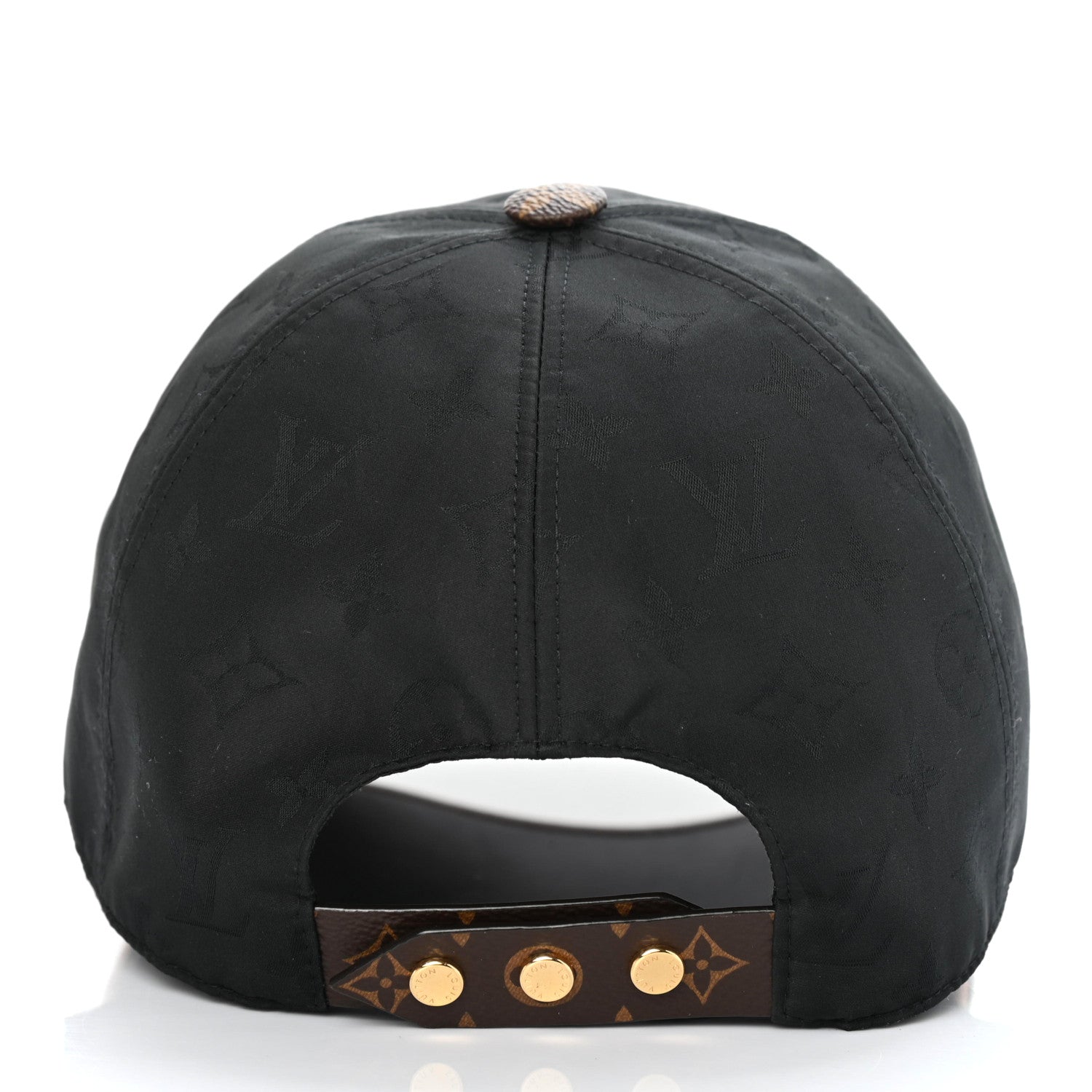 Louis Vuitton Polyester Silk Monogram LV Get Ready Cap M Black 3 of 5