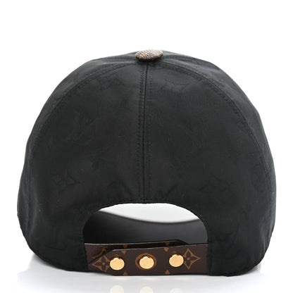 Louis Vuitton Polyester Silk Monogram LV Get Ready Cap M Black 3 of 5