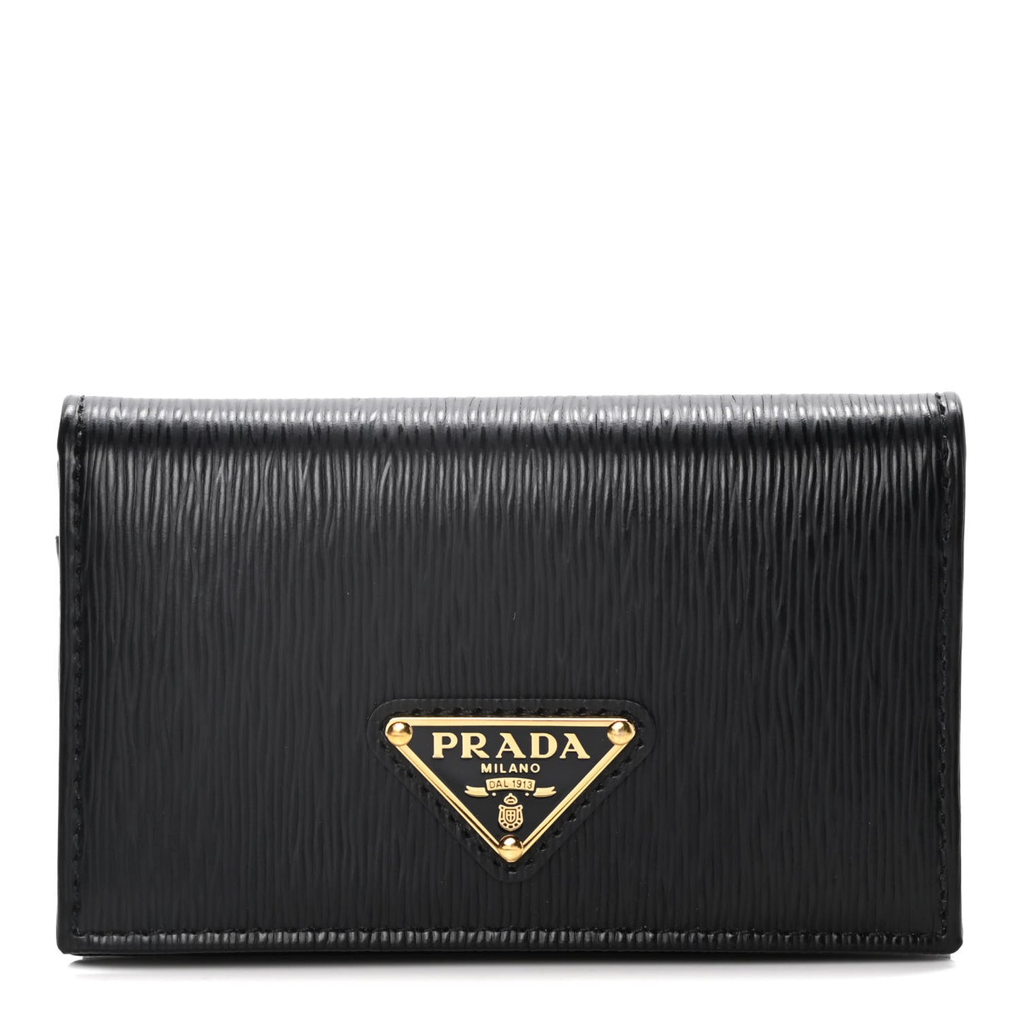 Vitello Move Triangle Logo Card Holder Black