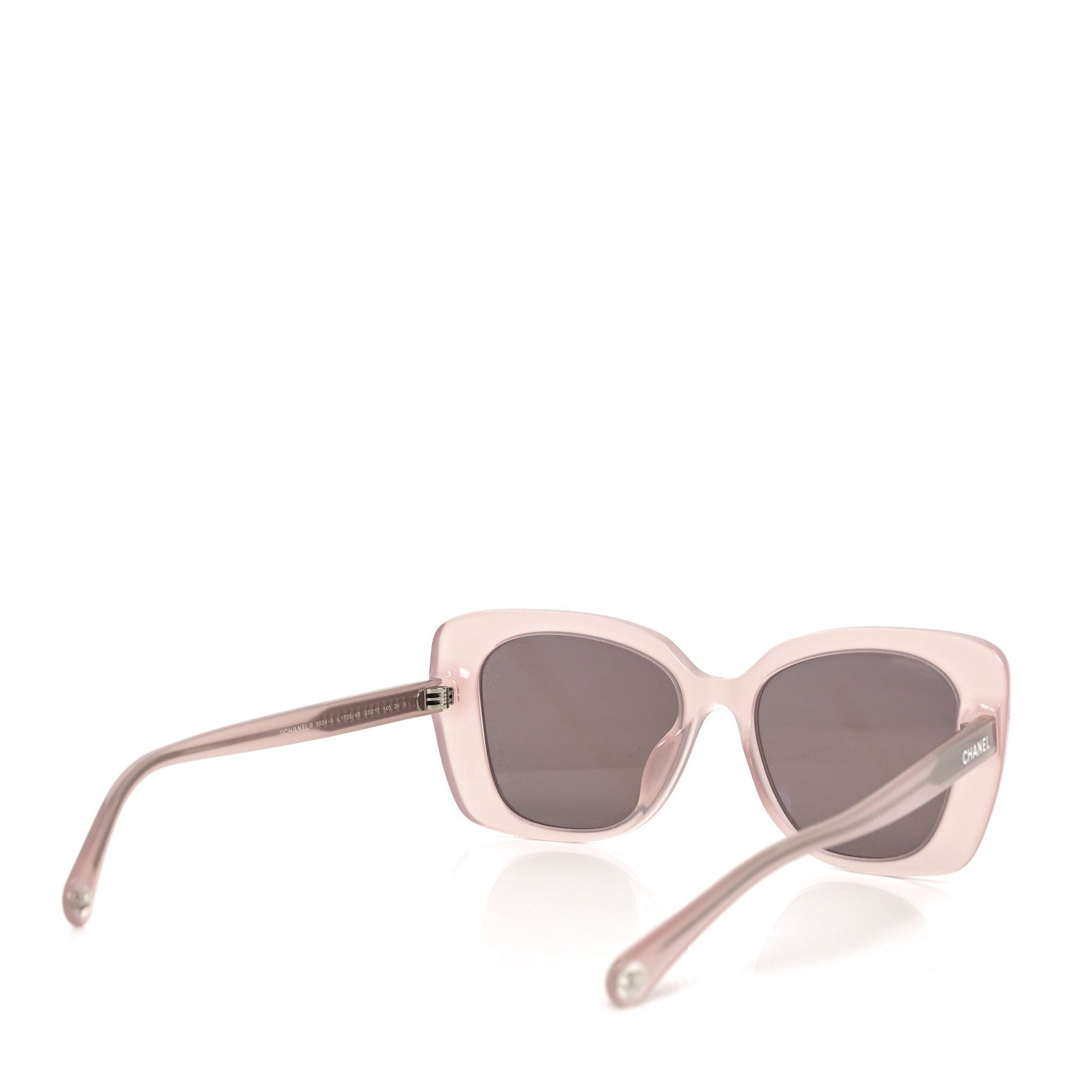 Chanel Acetate Rectangle Sunglasses 5504-A Light Pink 3 of 6