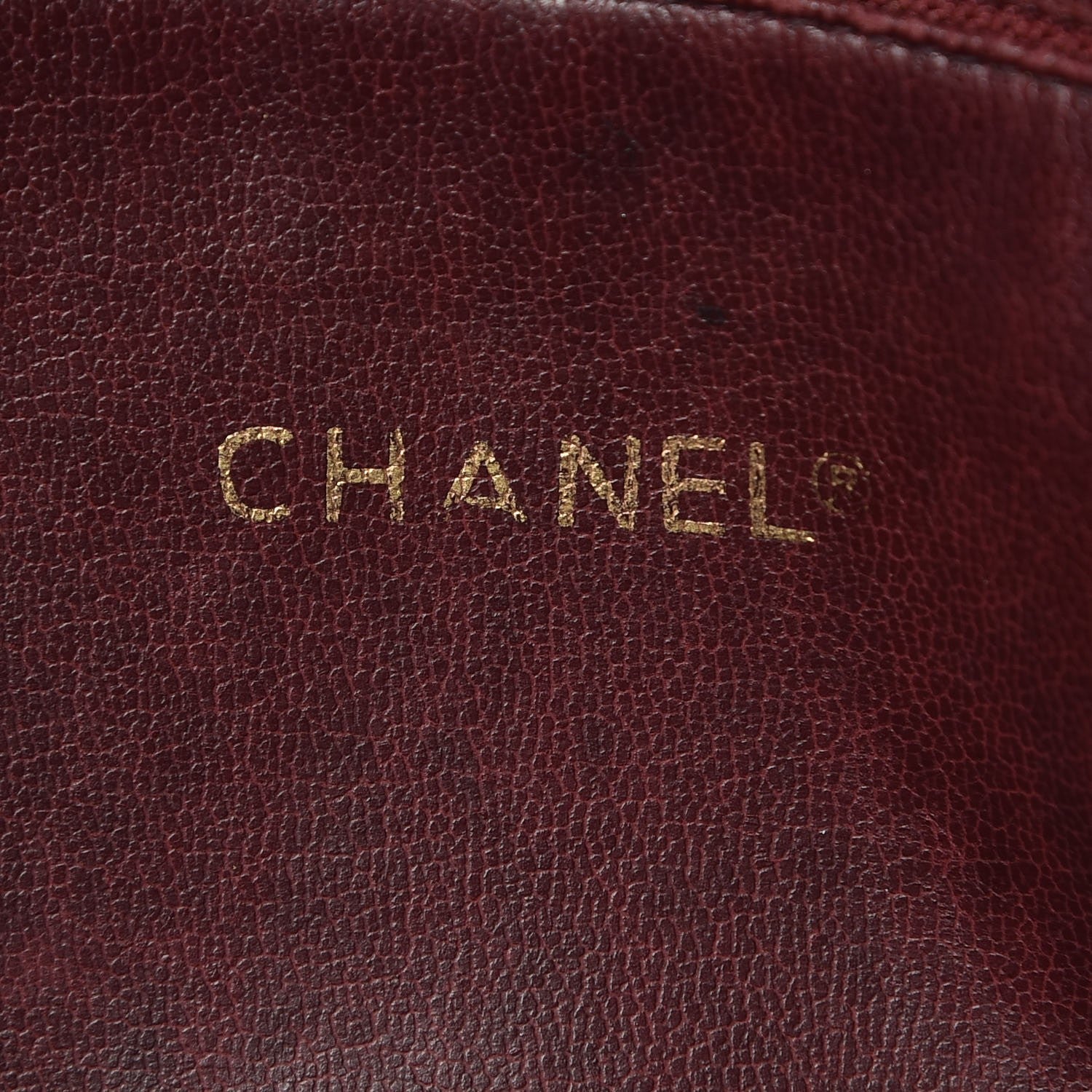 Chanel Calfskin Quilted Tote Burgundy 6 of 13