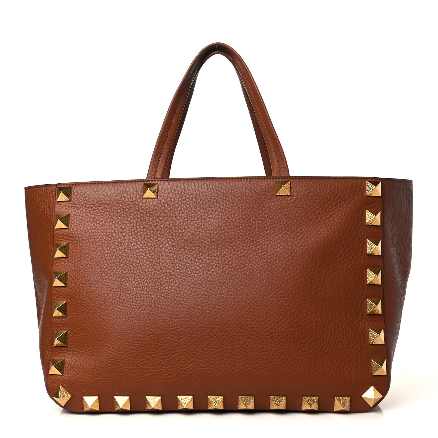 Grained Calfskin Roman Stud Tote Selleria