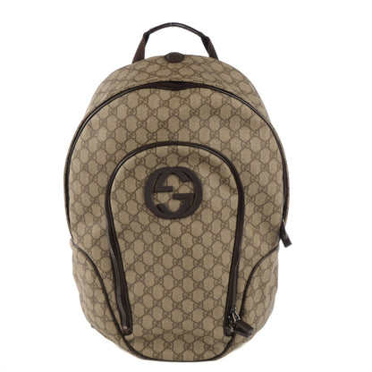 Gucci GG Plus Monogram Interlocking G Medium Backpack Dark Brown 1 of 11