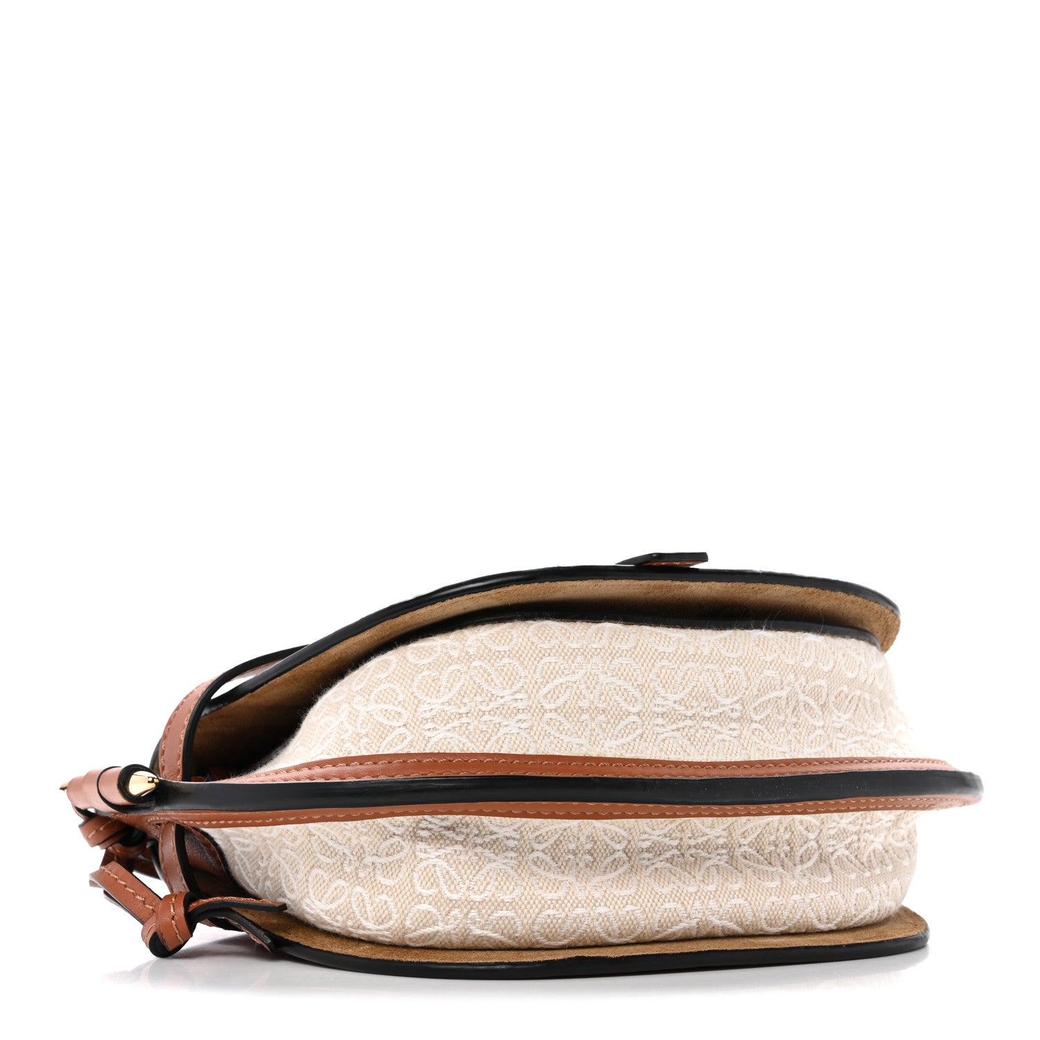 Loewe Calfskin Canvas Anagram Mini Gate Dual Bag Ecru Tan 4 of 10