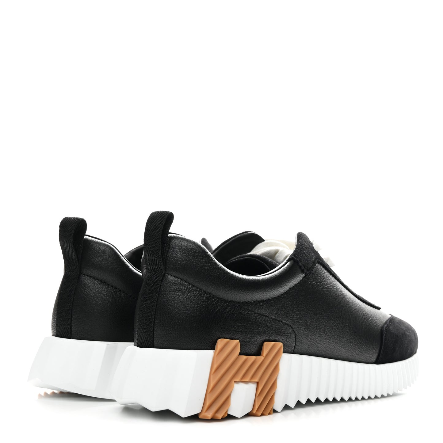 Goatskin Suede Goatskin Bouncing Sneakers 38.5 Black