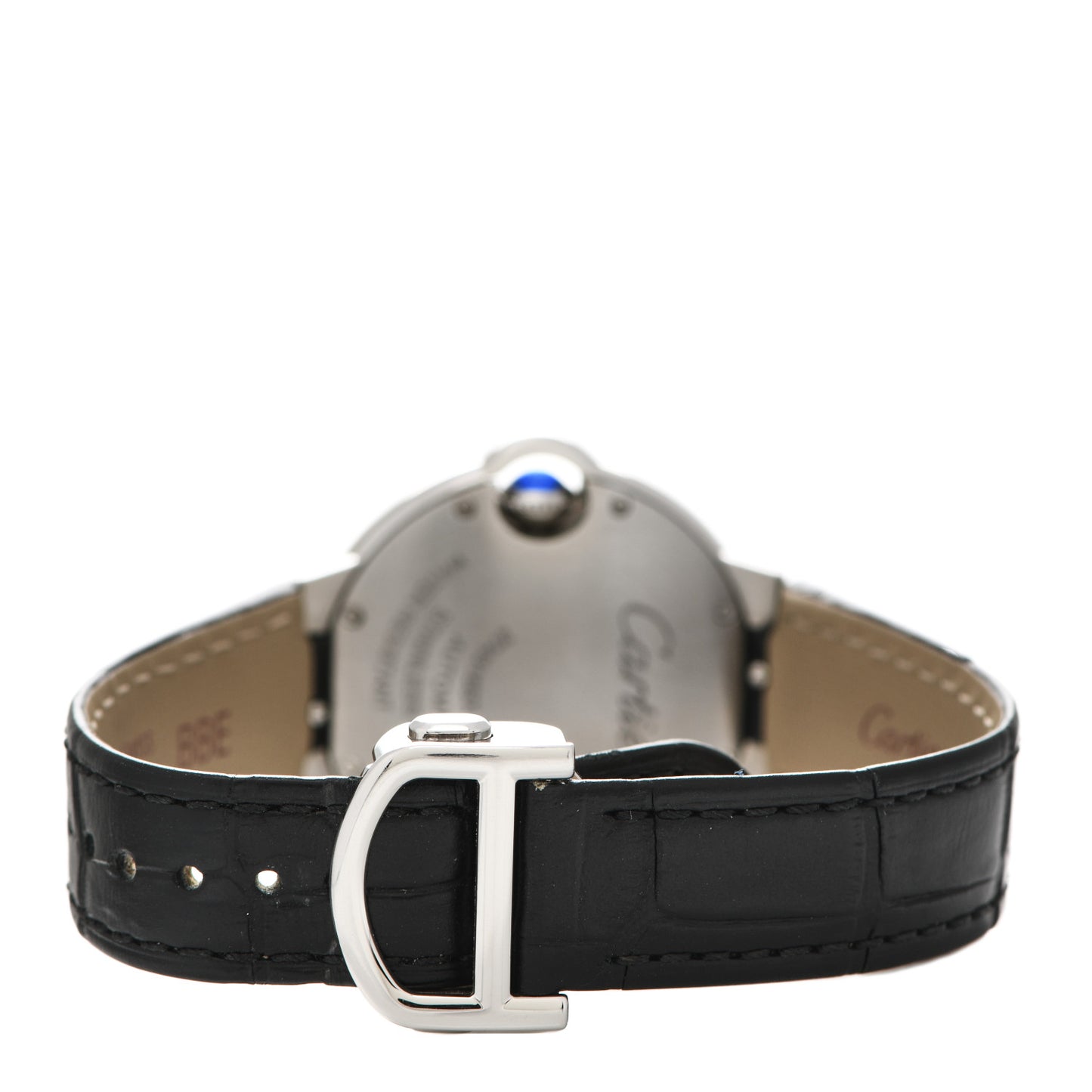 Stainless Steel Alligator 33mm Ballon Bleu De Cartier Automatic Watch