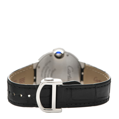 Cartier Stainless Steel Alligator 33mm Ballon Bleu De Cartier Automatic Watch 3 of 5
