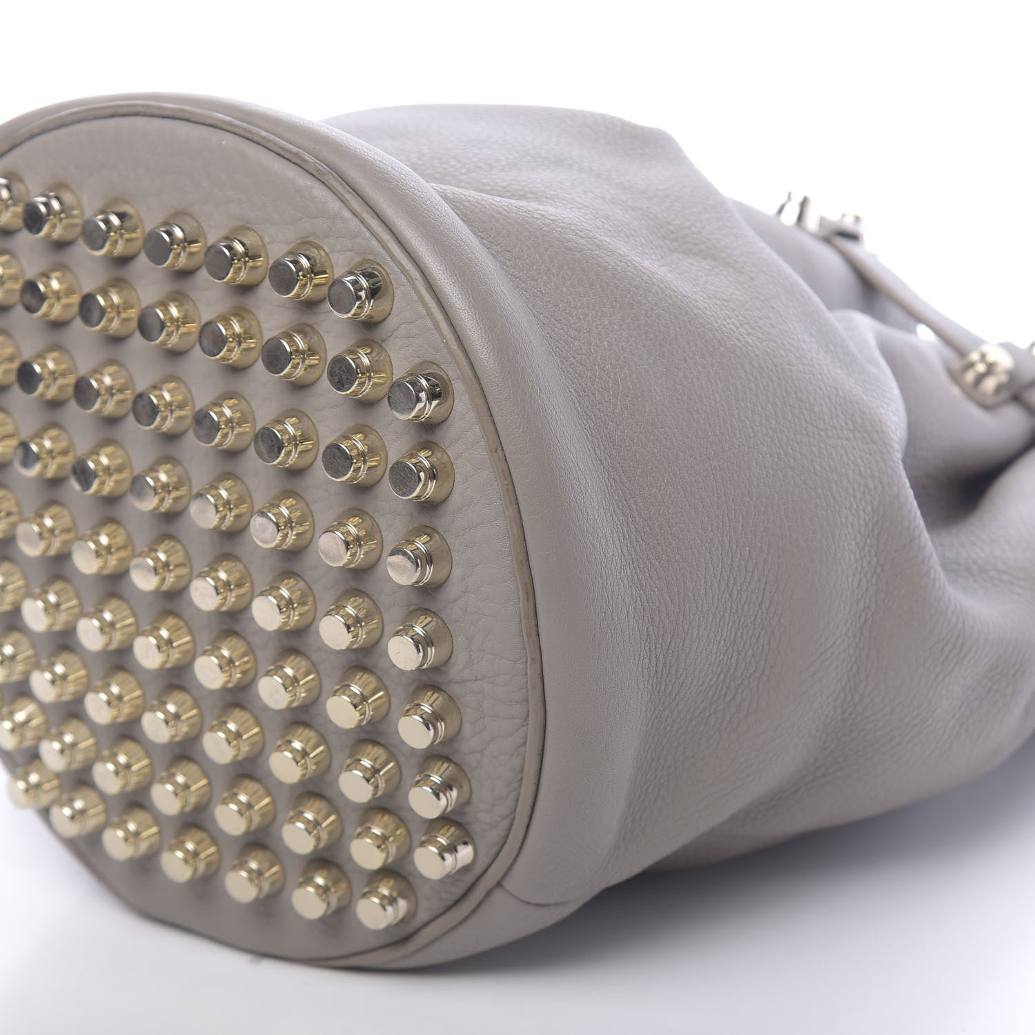 Alexander Wang Pebbled Lambskin Diego Bucket Bag Oyster Pale Gold Hardware 9 of 10