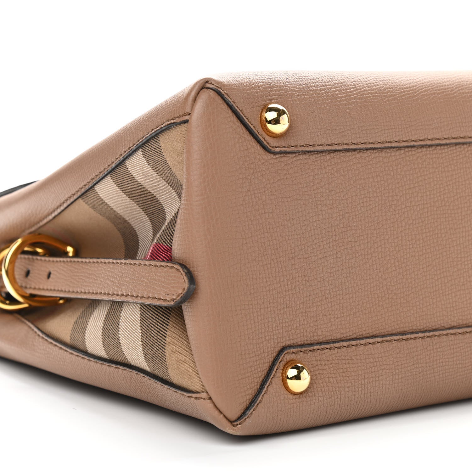 Burberry Derby Calfskin House Check Medium Camberley Dark Sand 7 of 8