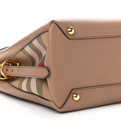 Burberry Derby Calfskin House Check Medium Camberley Dark Sand 7 of 8