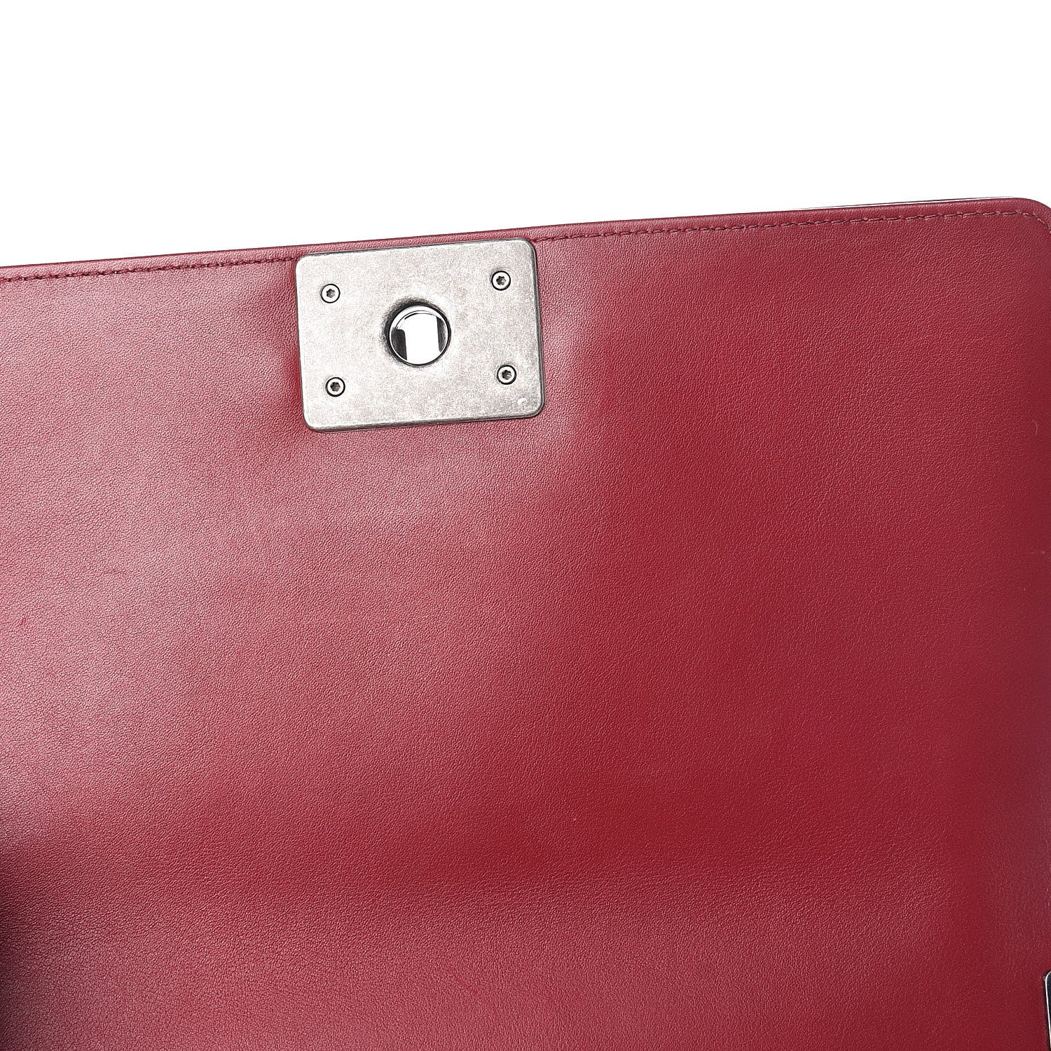 Chanel Calfskin Chevron Quilted Medium Boy Flap Red 8 of 10