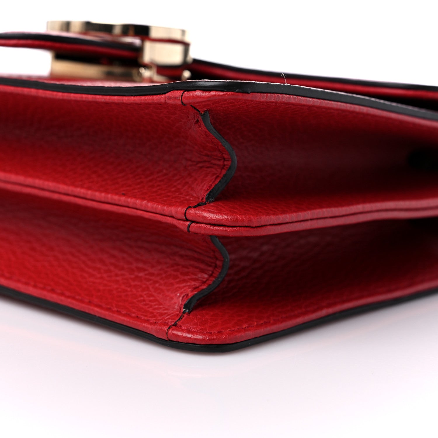 Gucci Dollar Calfskin Small Interlocking G Shoulder Bag Red 10 of 13