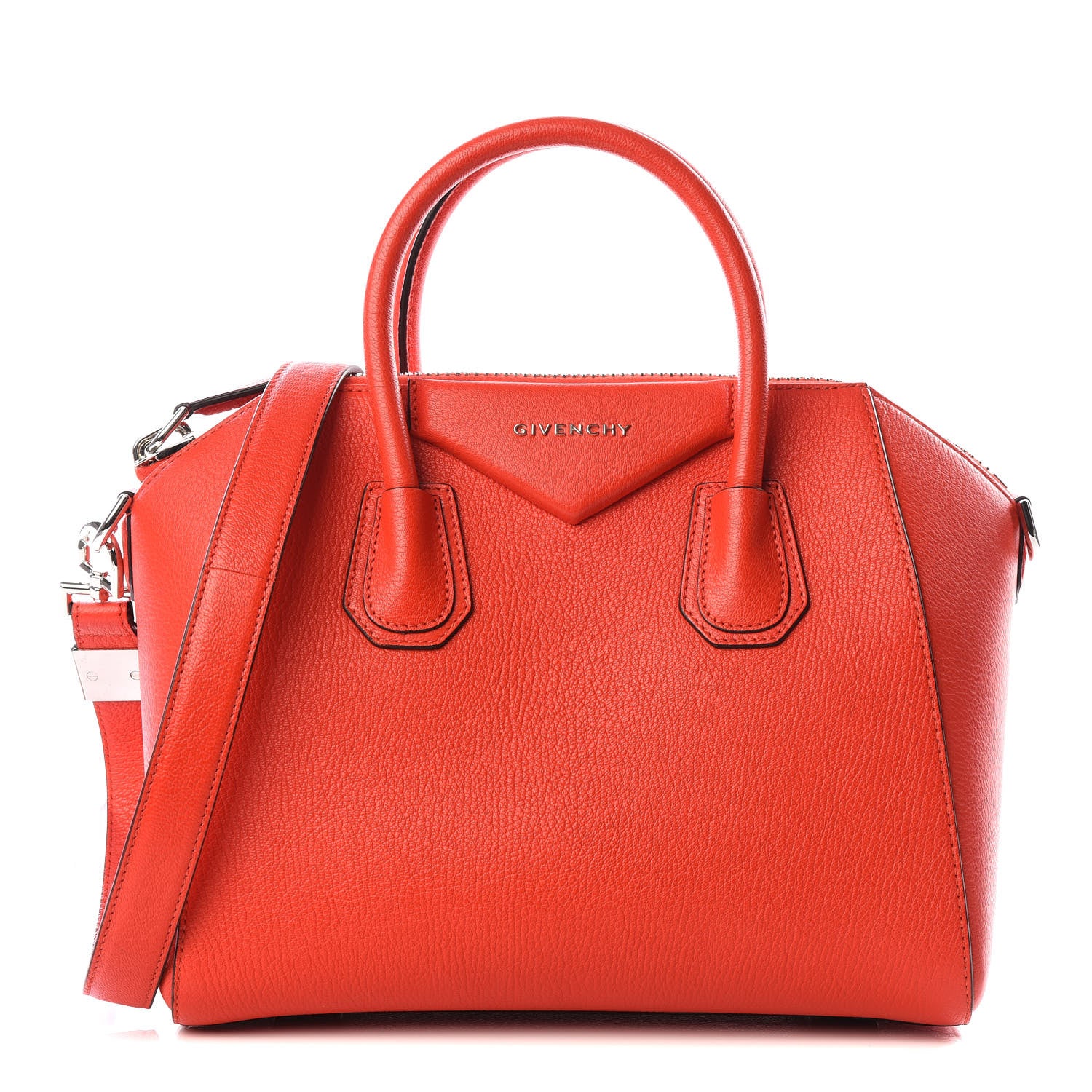 Givenchy Sugar Goatskin Small Antigona Medium Pop Red 1 of 8