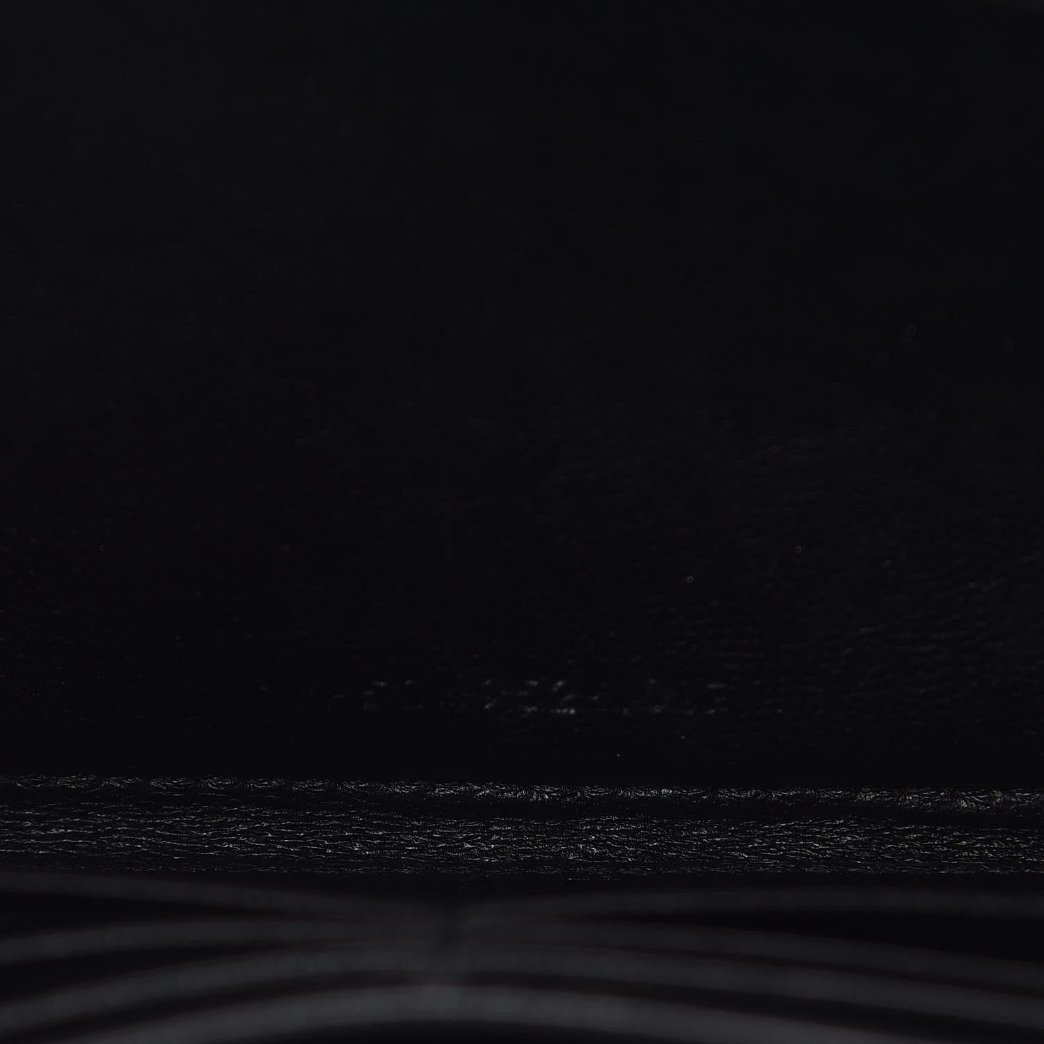 Saint Laurent Calfskin Matelasse Chevron Monogram Zip Around Wallet Black 7 of 8