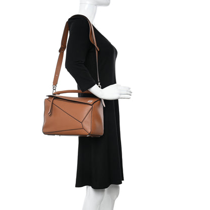 Loewe Calfskin Medium Puzzle Bag Tan 2 of 10