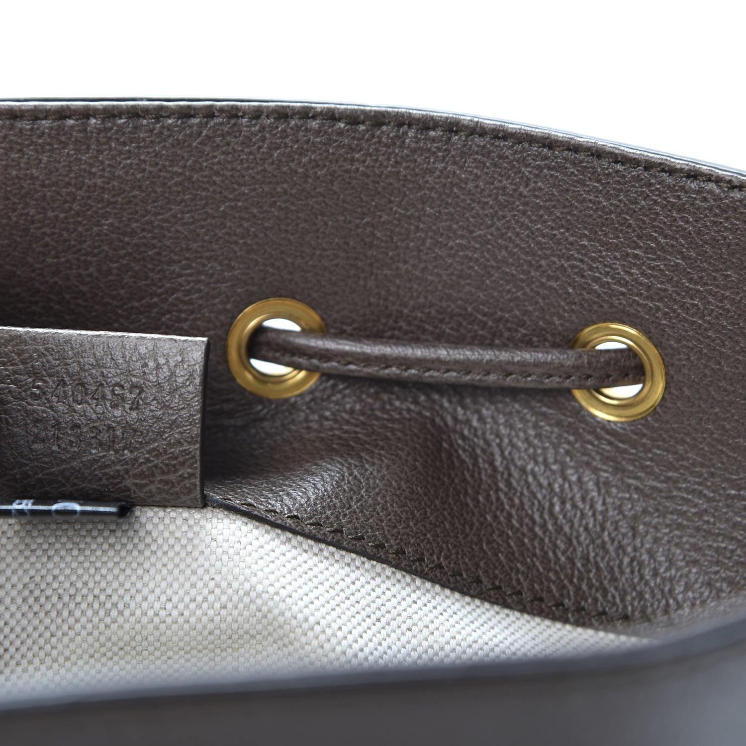 Gucci GG Supreme Monogram Web Ophidia Bucket Bag Brown 8 of 9