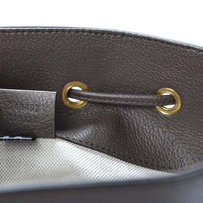 Gucci GG Supreme Monogram Web Ophidia Bucket Bag Brown 8 of 9