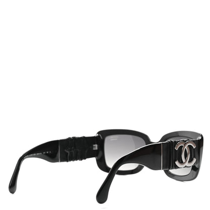Chanel Acetate Calfskin Polarized Square Sunglasses 5473-Q Black 4 of 7