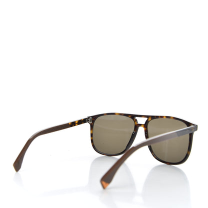 Fendi Acetate Aviator FF M00556/S Sunglasses Havana 4 of 7