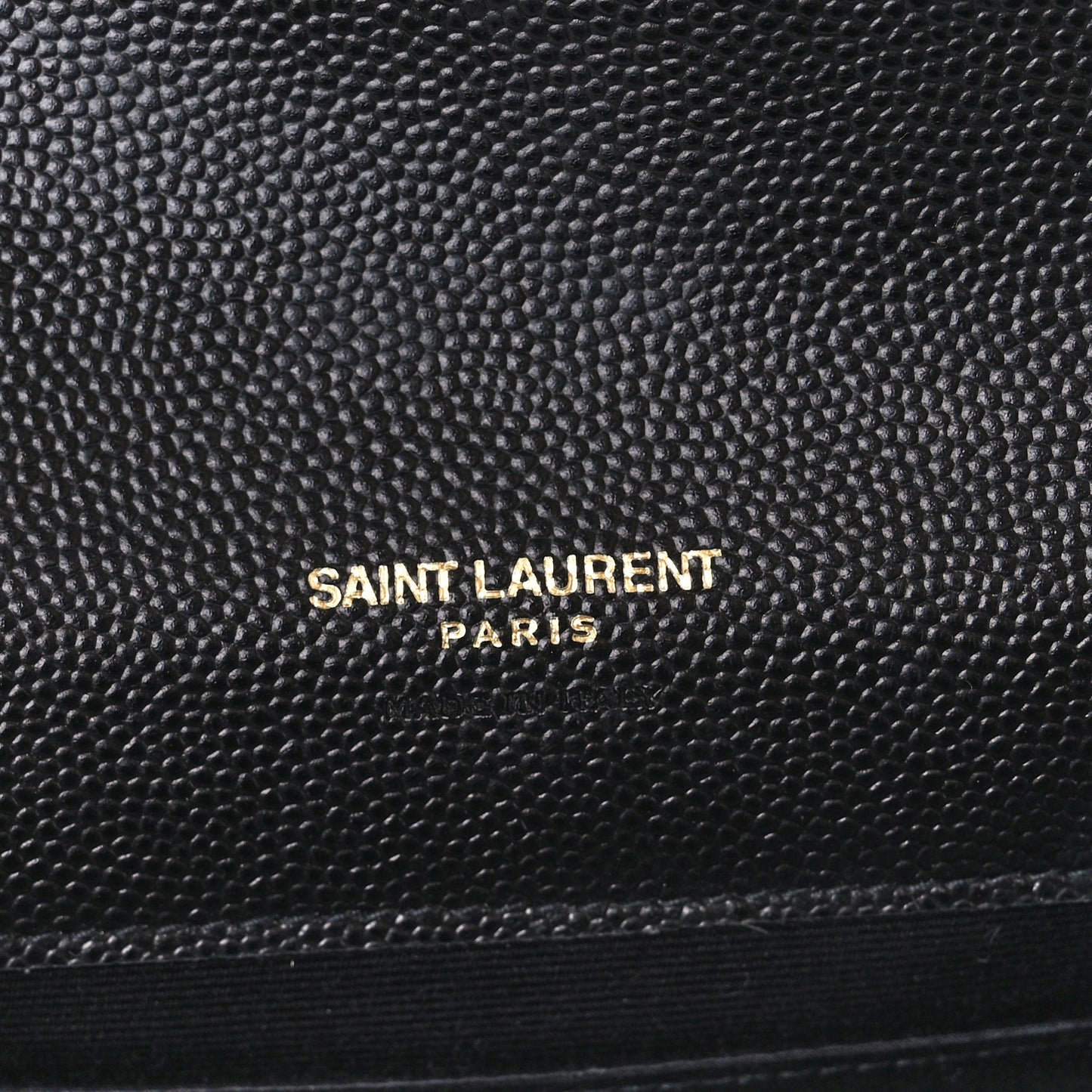 Grain De Poudre Textured Mixed Matelasse Triquilt Monogram Clutch Black