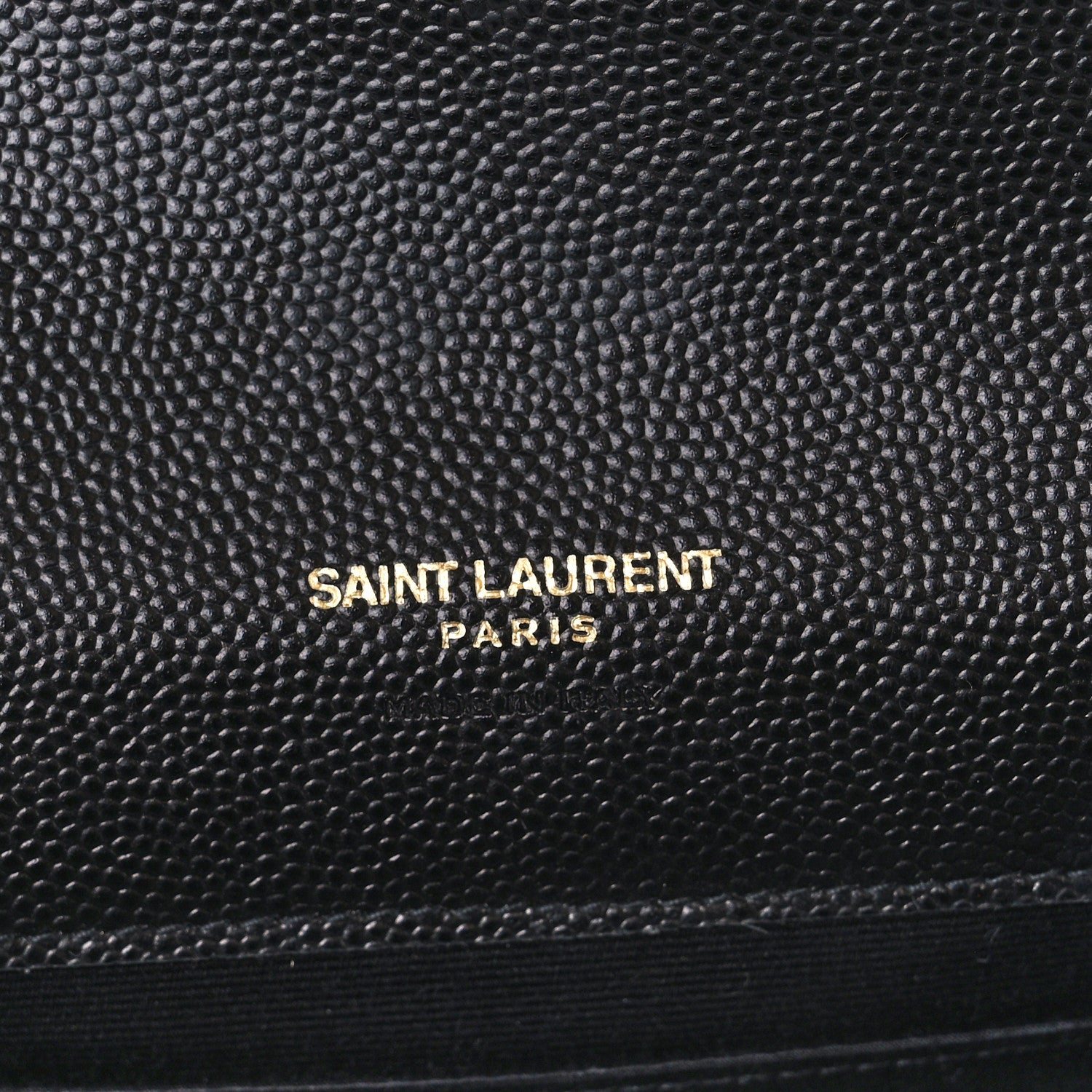 Saint Laurent Grain De Poudre Textured Mixed Matelasse Triquilt Monogram Clutch Black 6 of 10