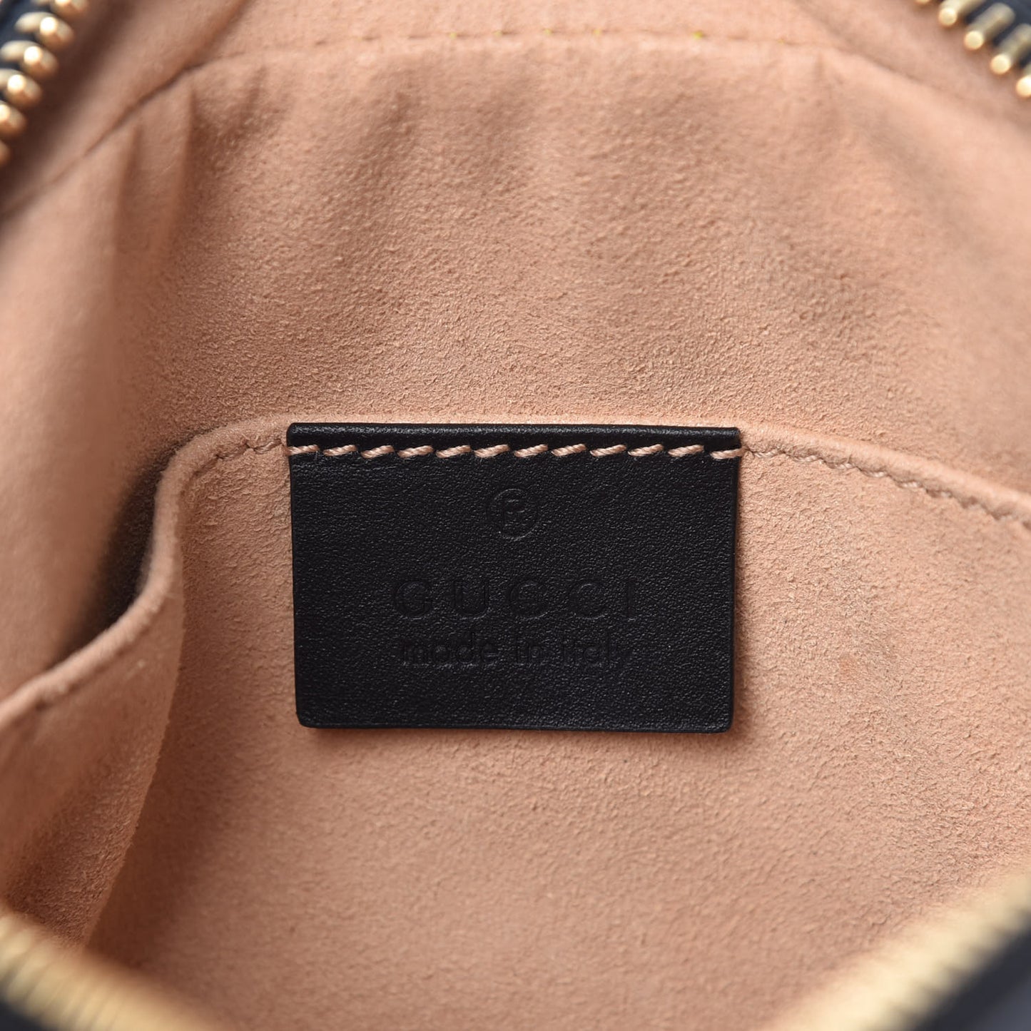 Suede Patent Web Mini Ophidia Shoulder Bag Red