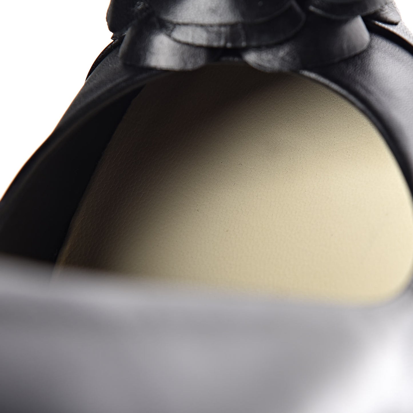 Lambskin Camellia Pumps 37.5 Black
