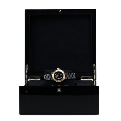 Chanel Stainless Steel 18K Yellow Gold Ceramic Diamond Baguette 33mm J12 Quartz Watch Black 5 of 5